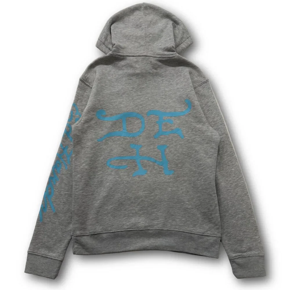 ED HARDY “Flying Skull” GREY PULLOVER HOODIE - Picture 3 of 8